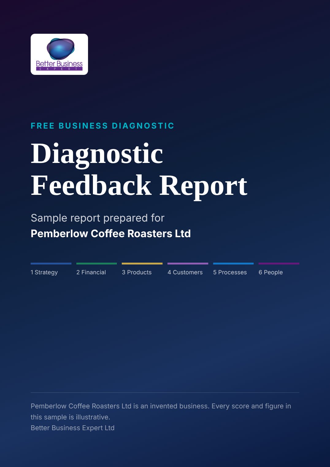 Cover of a sample Diagnostic Feedback Report