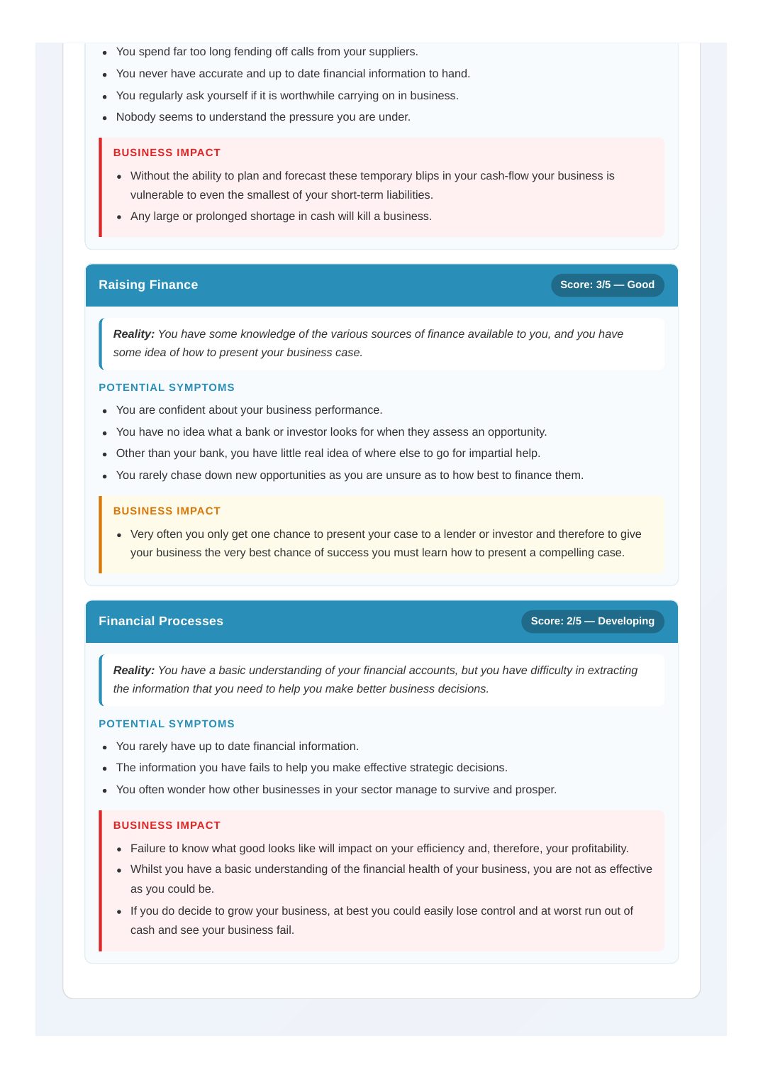 Sample report, page 7