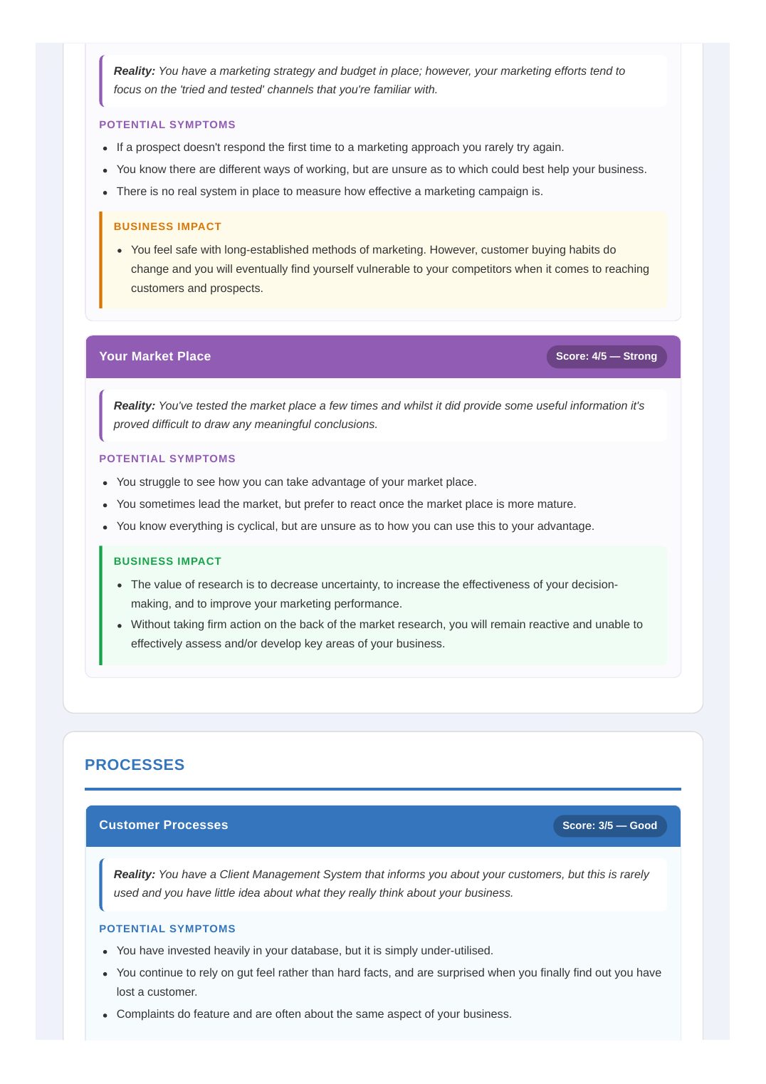 Sample report, page 10