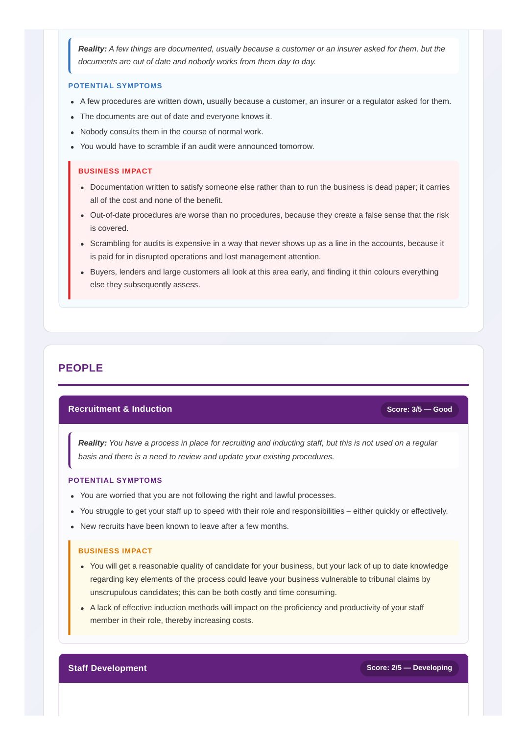 Sample report, page 12