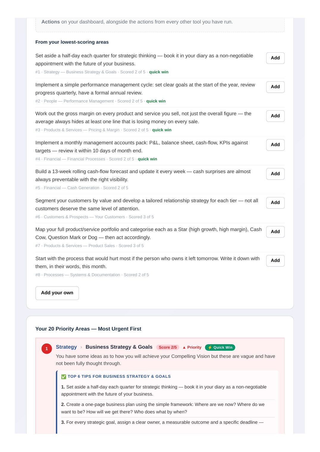 Sample report, page 15