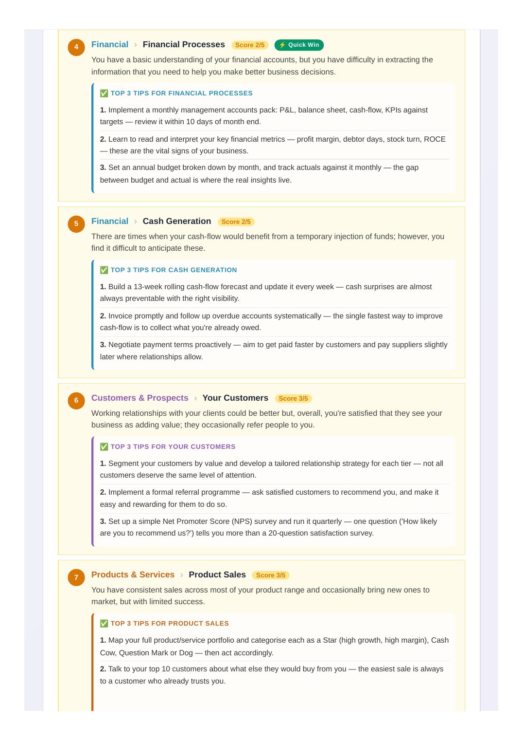 Sample report, page 17